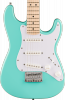 Squier Mini Stratocaster Maple Fingerboard White Pickguard Sea Foam Green